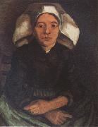 Vincent Van Gogh Peasant Woman,Seated,With White Cap (nn04) oil painting artist